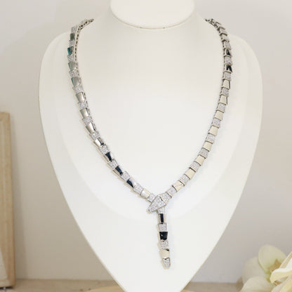 [Revel]BV SERPENTI VIPER SERIES DIAMOND NECKLACE