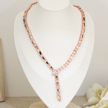 [Revel]BV SERPENTI VIPER SERIES DIAMOND NECKLACE