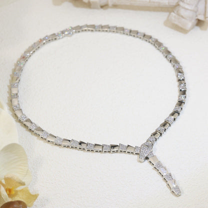[Revel]BV SERPENTI VIPER SERIES DIAMOND NECKLACE