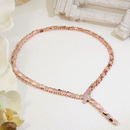 [Revel]BV SERPENTI VIPER SERIES DIAMOND NECKLACE
