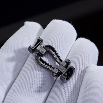 [Revel Jewelry]FORCE LARGE SERIES HORSESHOE BLACK SAMURAI BRACELET