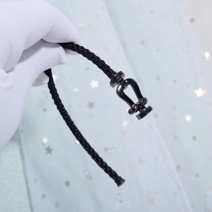 [Revel Jewelry]FORCE LARGE SERIES HORSESHOE BLACK SAMURAI BRACELET