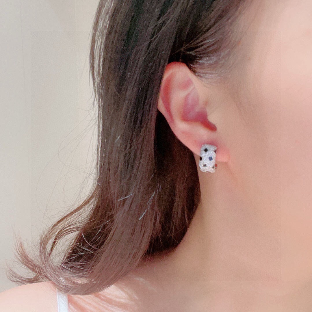 [Revel Jewelry]PANTHERE EARRINGS DIAMONDS