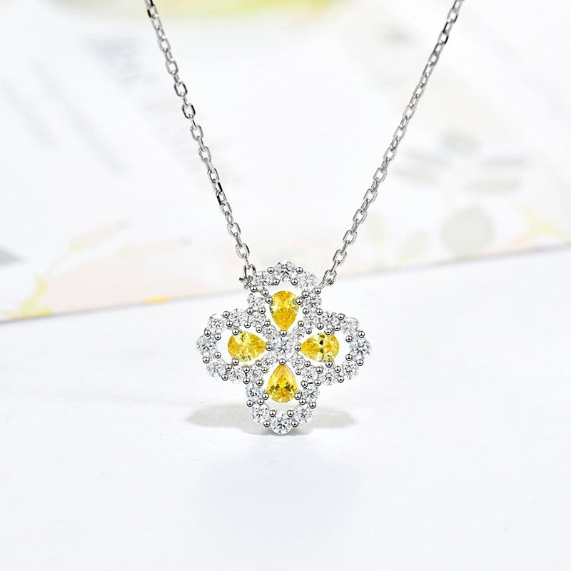 [Revel Jewelry]LOOP NECKLACE FULL MOTIF DIAMOND 16MM MULTIPLE COLORS