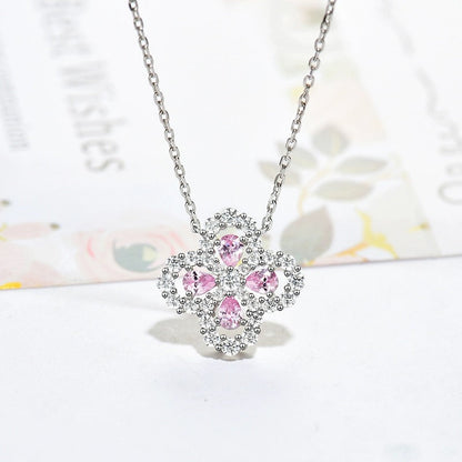 [Revel Jewelry]LOOP NECKLACE FULL MOTIF DIAMOND 16MM MULTIPLE COLORS