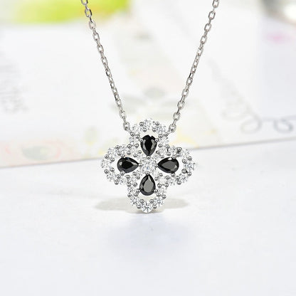 [Revel Jewelry]LOOP NECKLACE FULL MOTIF DIAMOND 16MM MULTIPLE COLORS
