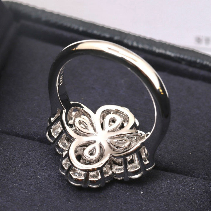 [Revel Jewelry]LOOP RING FULL MOTIF DIAMOND 16MM SILBER
