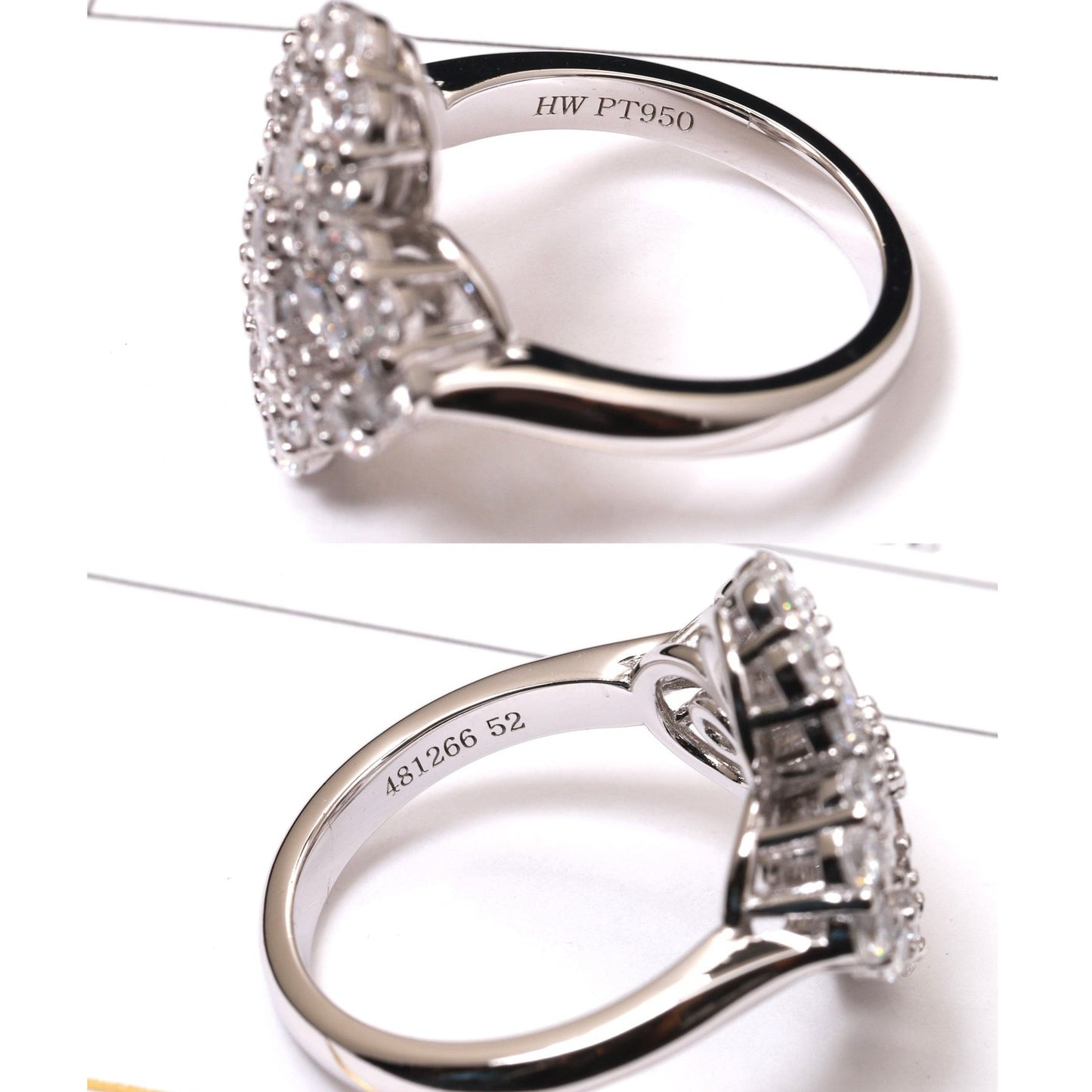 [Revel Jewelry]LOOP RING FULL MOTIF DIAMOND 16MM SILBER