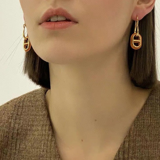 [Revel Jewelry]HM O'MAILLON GOLD EARRINGS