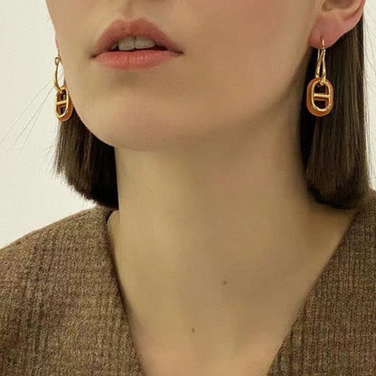 [Revel Jewelry]HM O'MAILLON GOLD EARRINGS