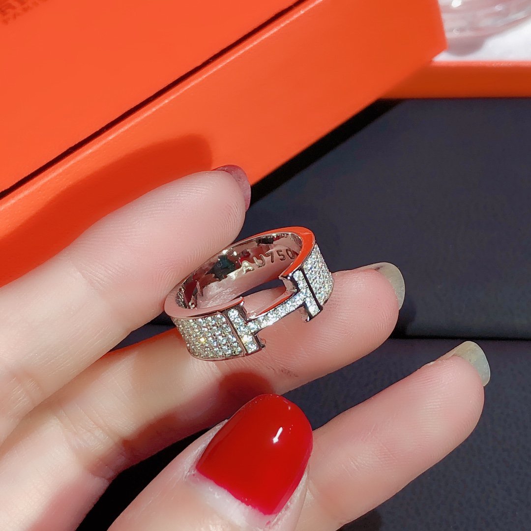 [Revel Jewelry]H RING FULL DIAMOND