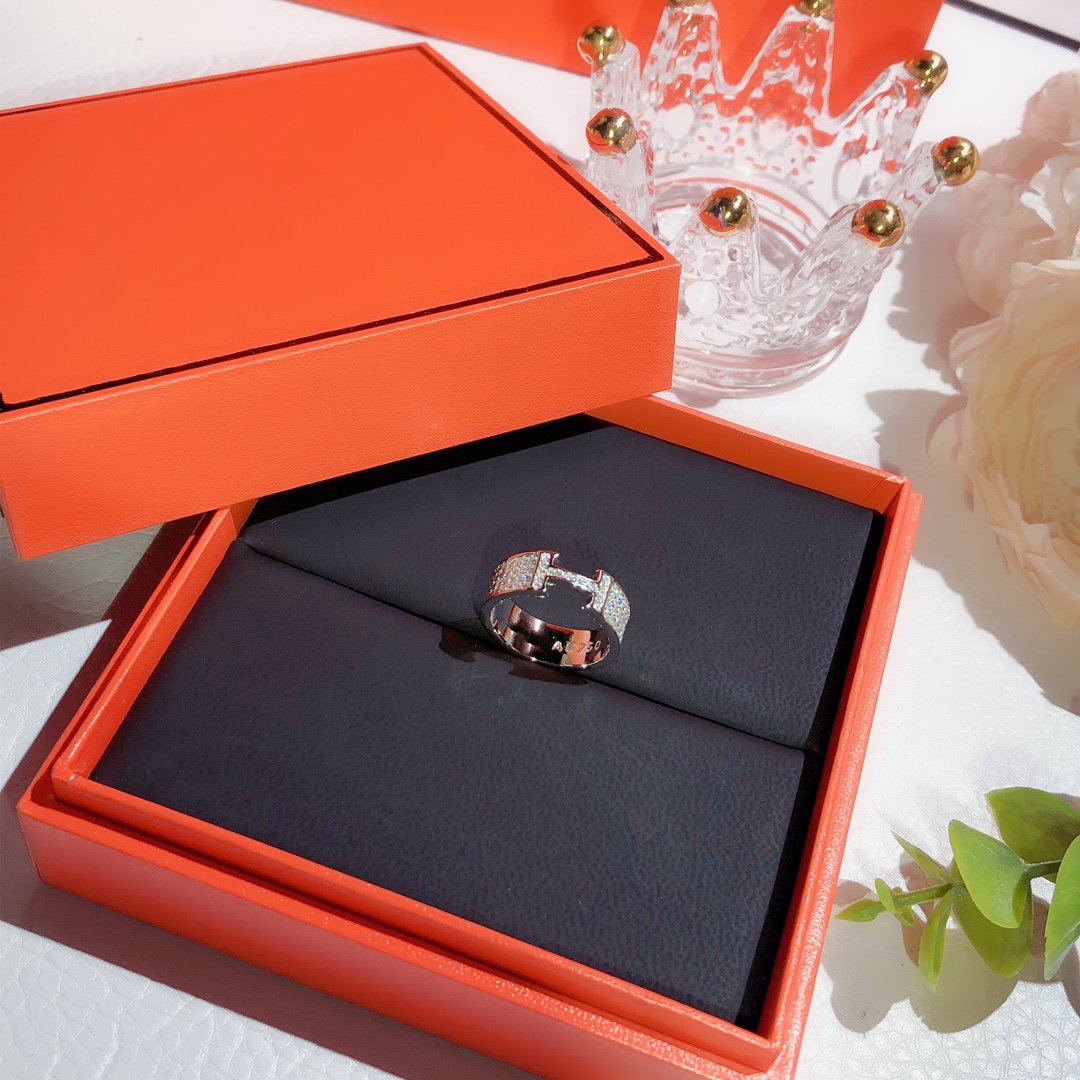 [Revel Jewelry]H RING FULL DIAMOND