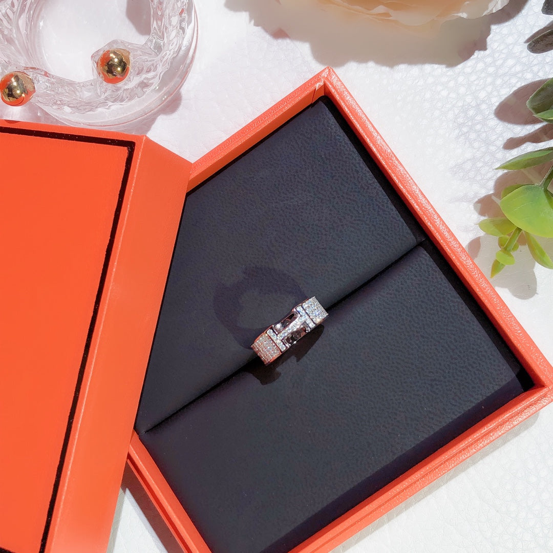 [Revel Jewelry]H RING FULL DIAMOND