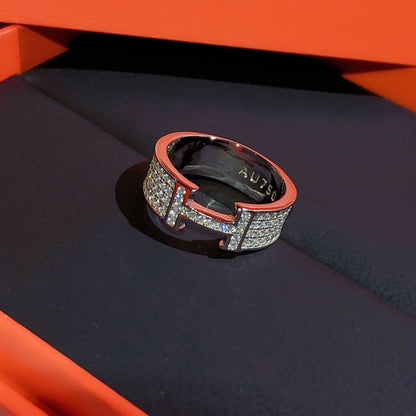 [Revel Jewelry]H RING FULL DIAMOND