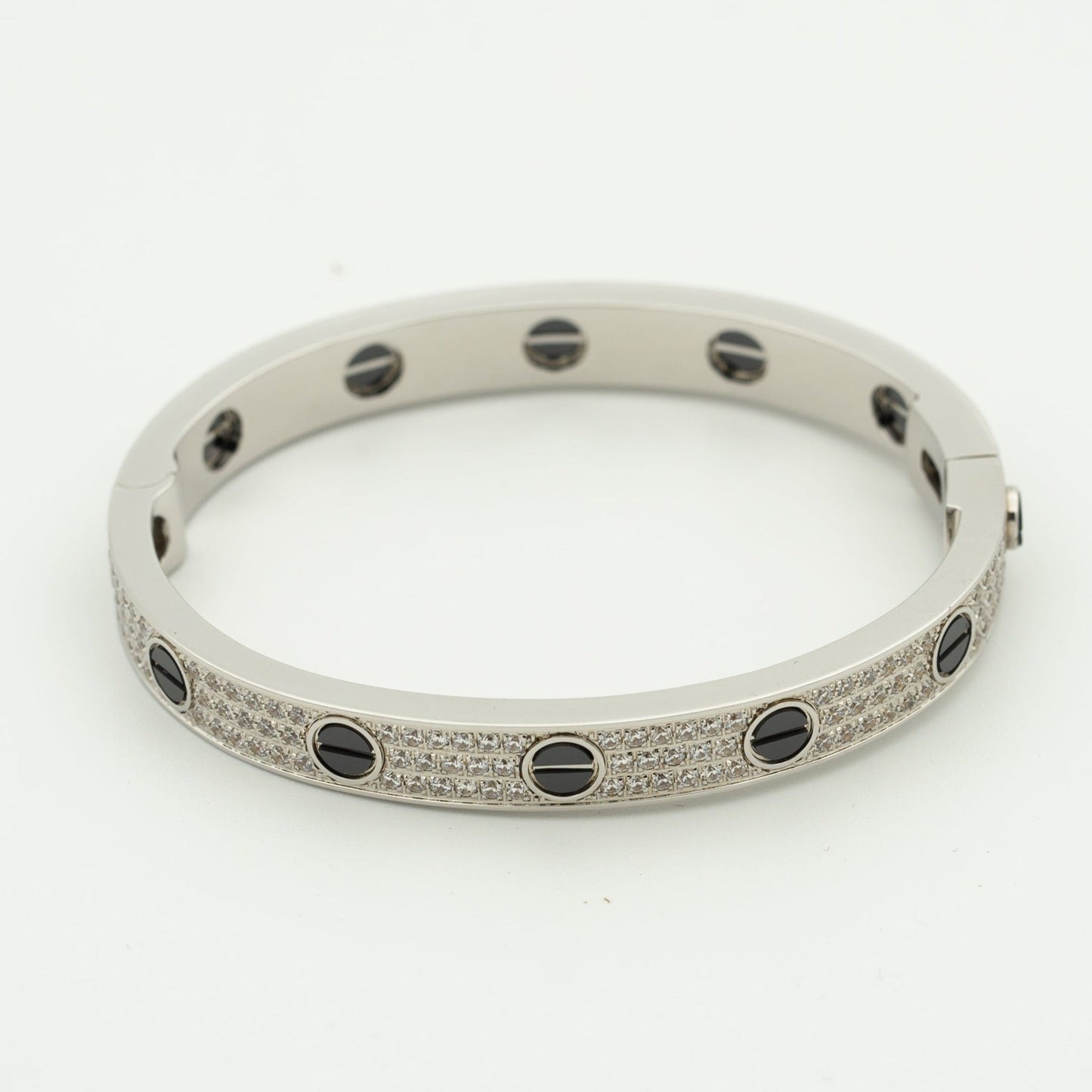 [Revel Jewelry]LOVE BRACELET 6.1MM DIAMOND-PAVED CERAMIC