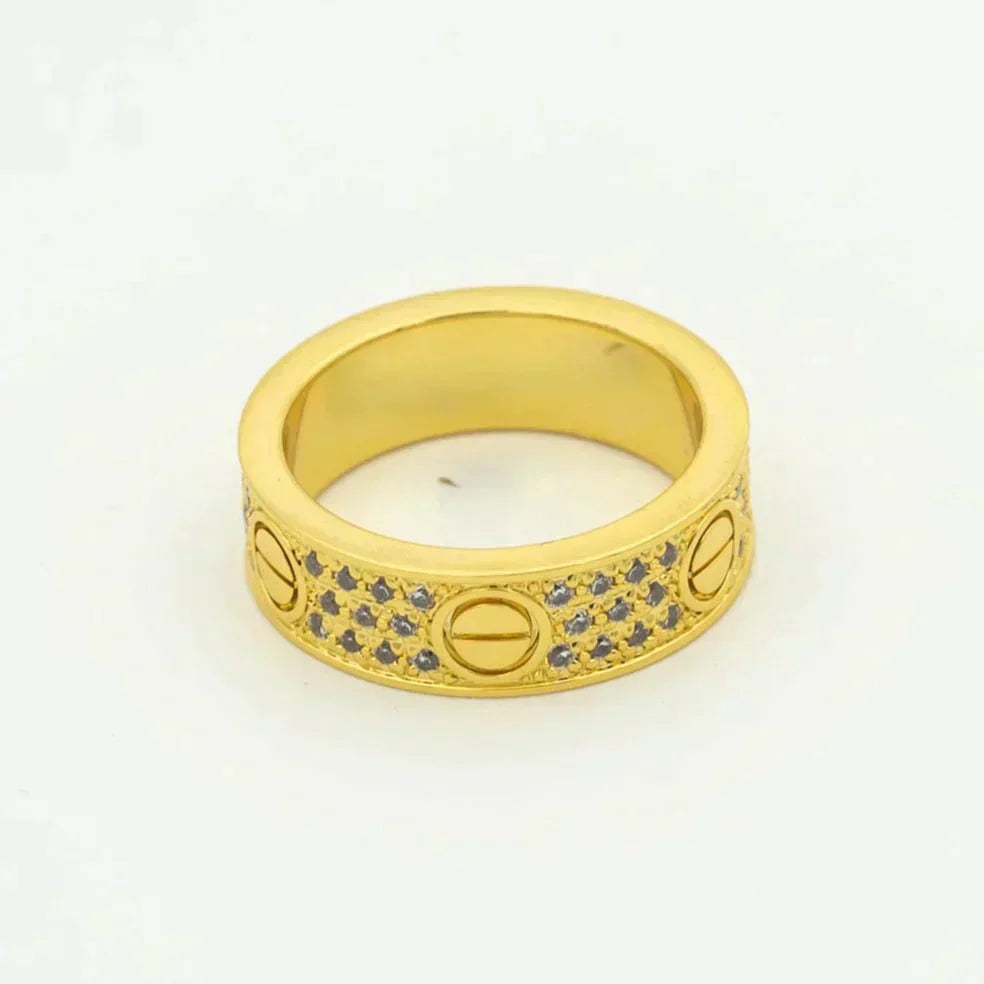 [Revel Jewelry]LOVE RING 5.5MM DIAMONDS PAVED