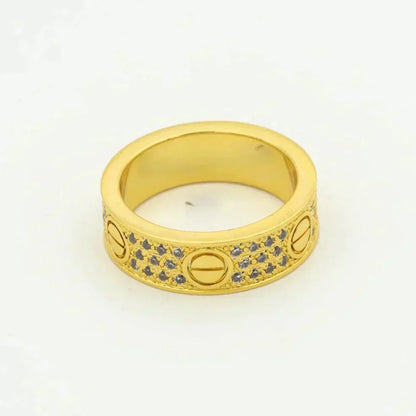 [Revel Jewelry]LOVE RING 5.5MM DIAMONDS PAVED