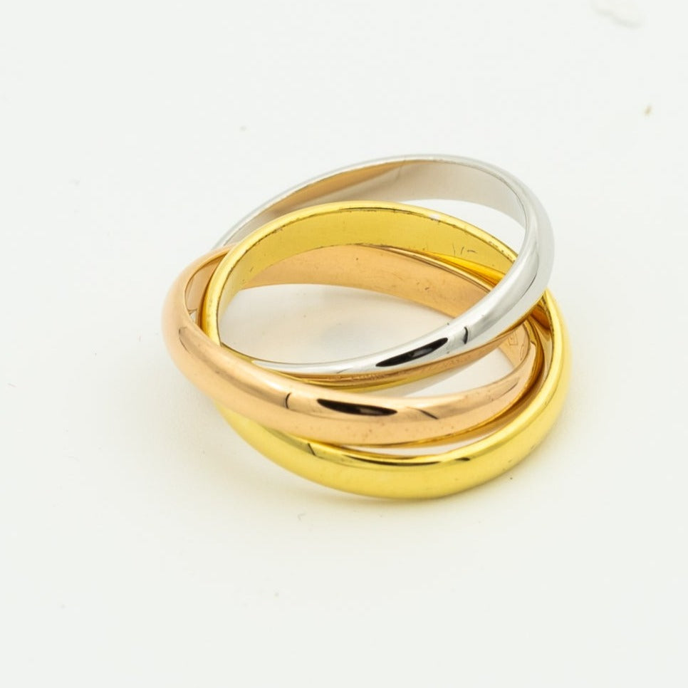 [Revel Jewelry]TRINITY RING GOLD PINK GOLD SILVER
