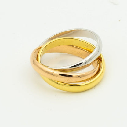 [Revel Jewelry]TRINITY RING GOLD PINK GOLD SILVER