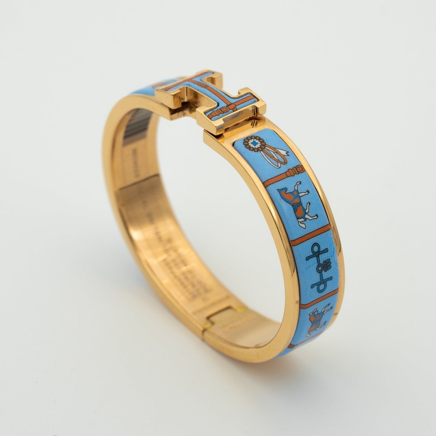 [Revel Jewelry]H PINK GOLD BRACELET BLUE CERAMIC