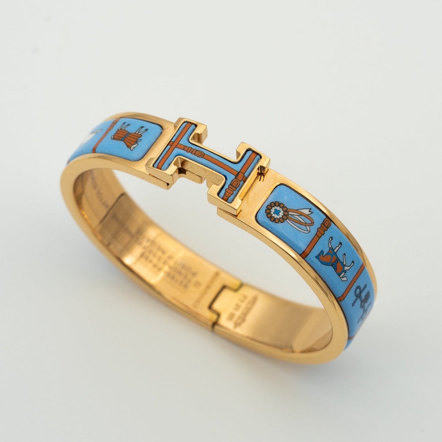 [Revel Jewelry]H PINK GOLD BRACELET BLUE CERAMIC