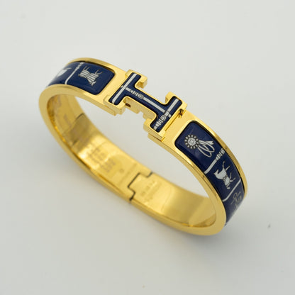 [Revel Jewelry]H BRACELET BLUE CERAMIC