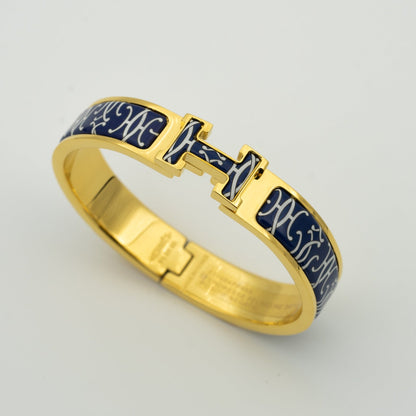 [Revel Jewelry]H BRACELET BLACK MULTICOLOR