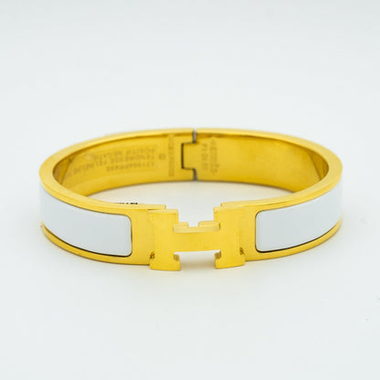 [Revel Jewelry]H WHITE BRACELET