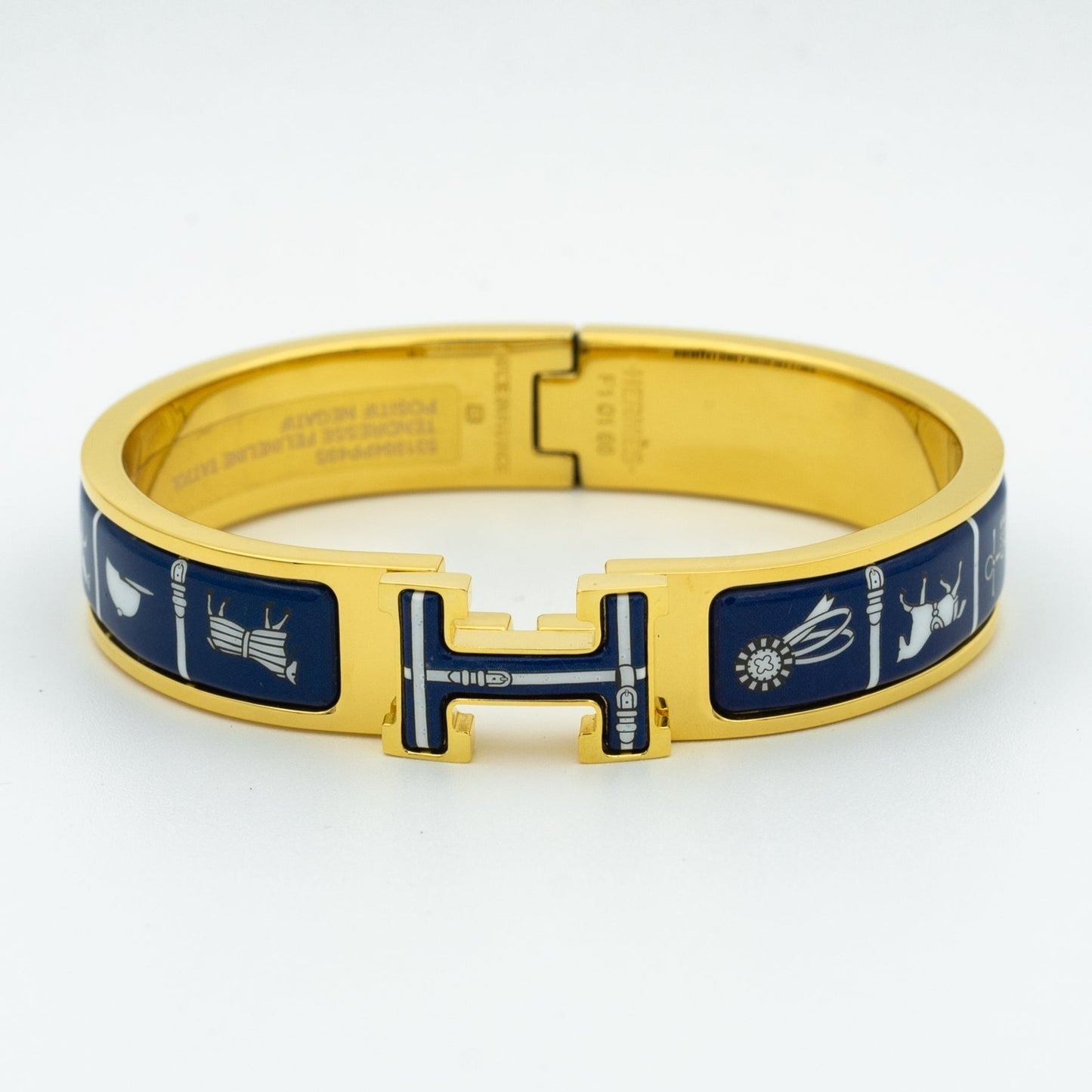 [Revel Jewelry]H BRACELET BLUE CERAMIC