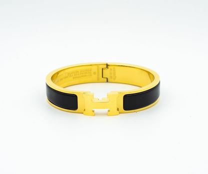 [Revel Jewelry]H BLACK BRACELET