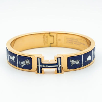 [Revel Jewelry]H BRACELET BLUE CERAMIC