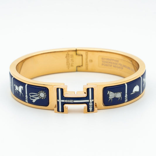 [Revel Jewelry]H BRACELET BLUE CERAMIC