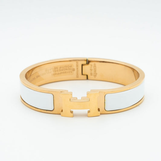 [Revel Jewelry]H WHITE BRACELET
