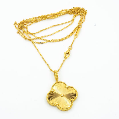 [Revel Jewelry]CLOVER 25MM PEDANT NECKLACE GOLD