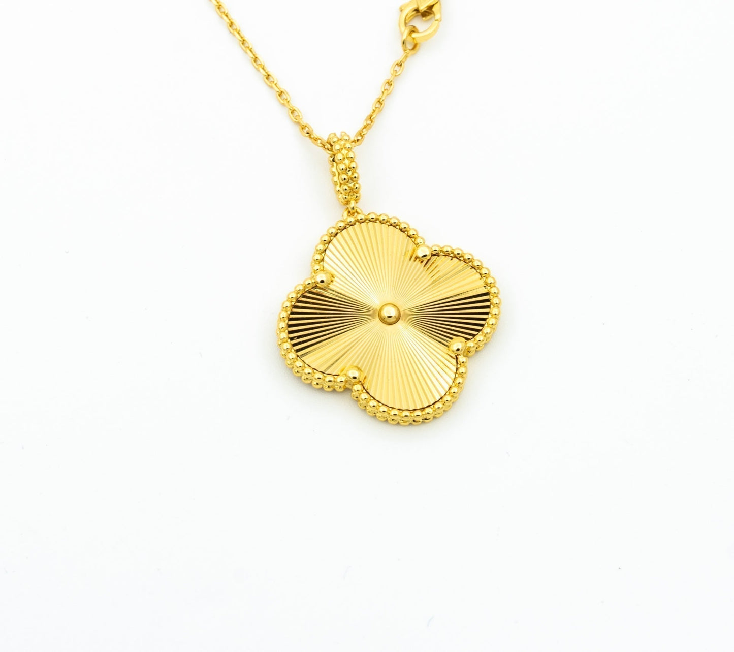 [Revel Jewelry]CLOVER 25MM PEDANT NECKLACE GOLD