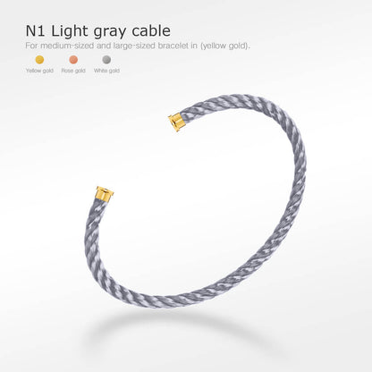 [Revel Jewelry]FORCE SERIES BRACELET CABLES 50 CHOICES (DIY SELECTION)