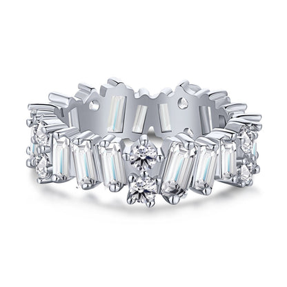 [Revel Jewelry]Delicate Multi Shape Tennis Ring
