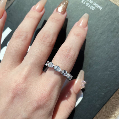 [Revel Jewelry]Exquisite Pear Cut Tennis Ring