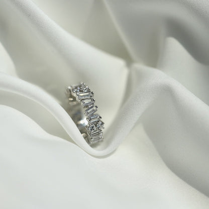 [Revel Jewelry]Delicate Multi Shape Tennis Ring