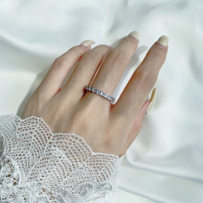 [Revel Jewelry]Sparkling Round Cut Tennis Ring