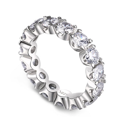 [Revel Jewelry]Eternity Round Cut Tennis Ring