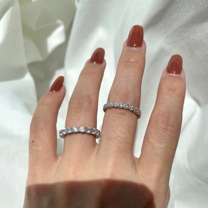 [Revel Jewelry]Sparkling Round Cut Tennis Ring