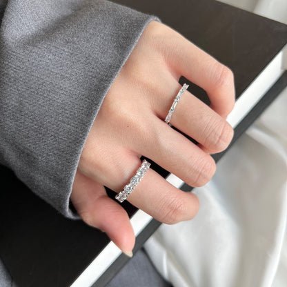 [Revel Jewelry]Eternity Round Cut Tennis Ring