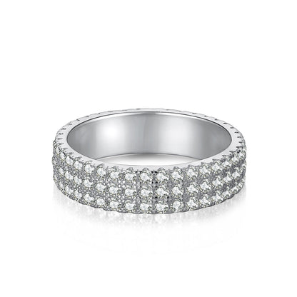 [Revel Jewelry]Zierlicher Tennisring mit runden Brillanten