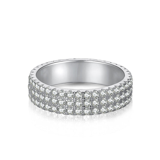 [Revel Jewelry]Zierlicher Tennisring mit runden Brillanten