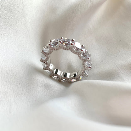 [Revel Jewelry]Gorgeous Round Cut Tennis Ring