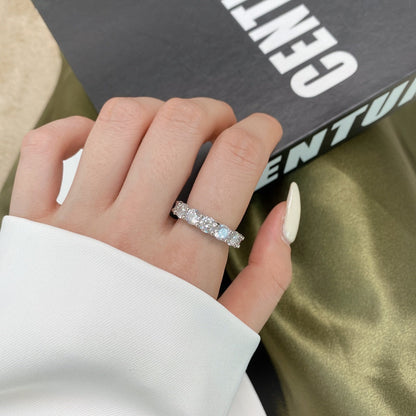 [Revel Jewelry]Gorgeous Round Cut Tennis Ring