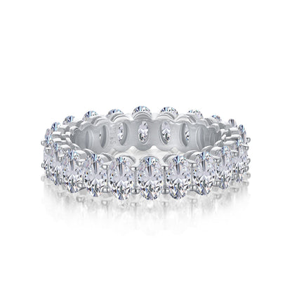 [Revel Jewelry]Ornate Oval Cut Tennis Ring