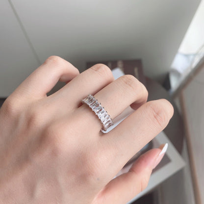 [Revel Jewelry]Unique Colorful Radiant Cut RIng