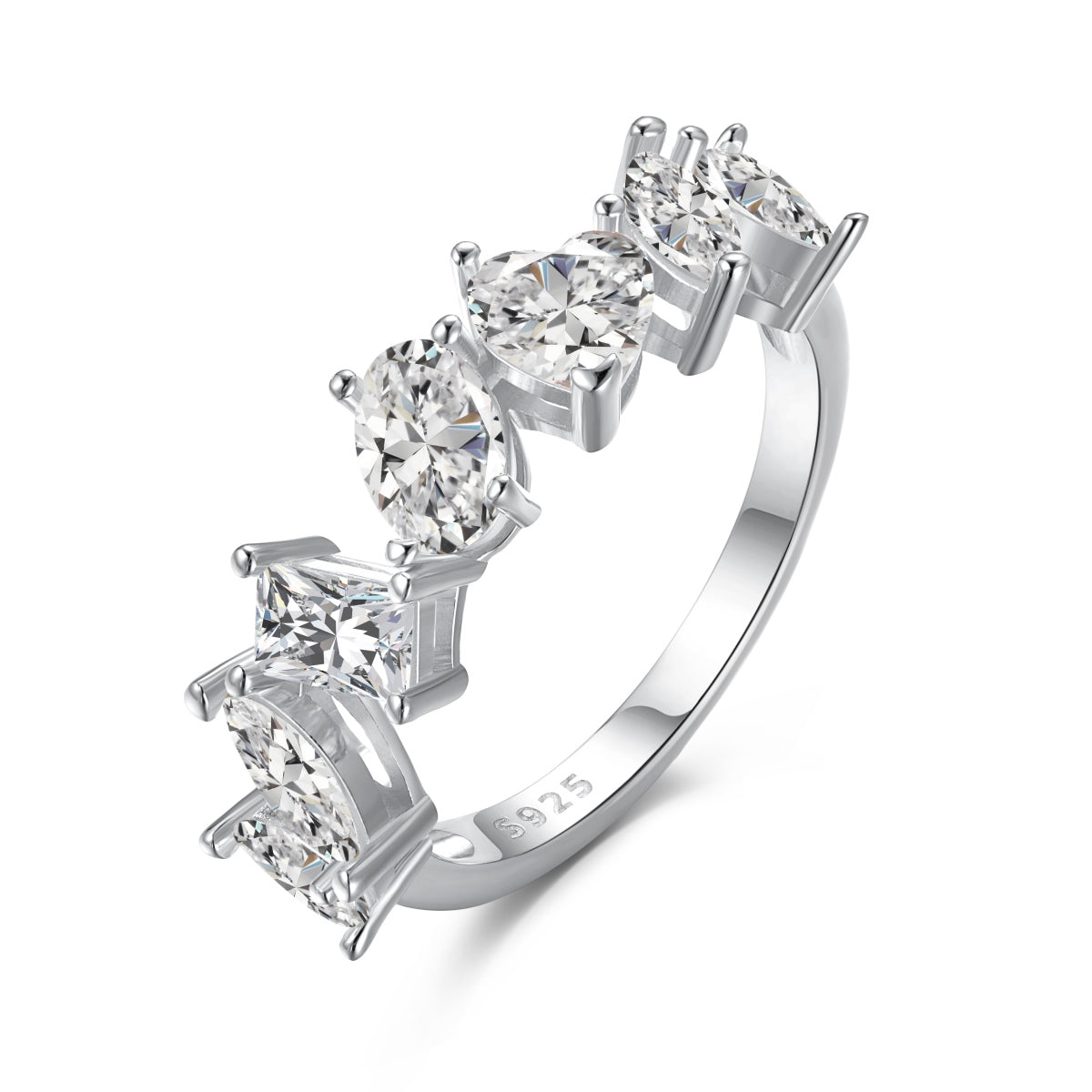 [Revel Jewelry]Delicate Multi Cut Ring
